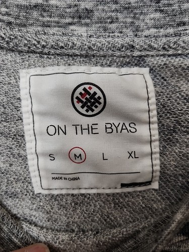 On The Byas Thermal Shirt Mens Medium Gray Aztec Print Crew Neck Long Sleeve - 第 5/8 張圖片