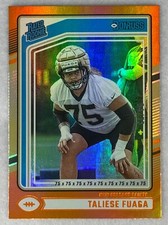 2024 Donruss Football Taliese Fuaga Rated Rookie Orange /75 Saints