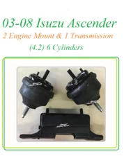 03-08 Set Fit Isuzu Ascender 4.2v6 Engine Motor Auto Manua Transmission Mount   