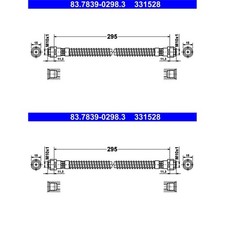 2X ATE BREMSSCHLÄUCHE HINTEN VORNE PASSEND FÜR PORSCHE 911 BOXSTER PANAMERA