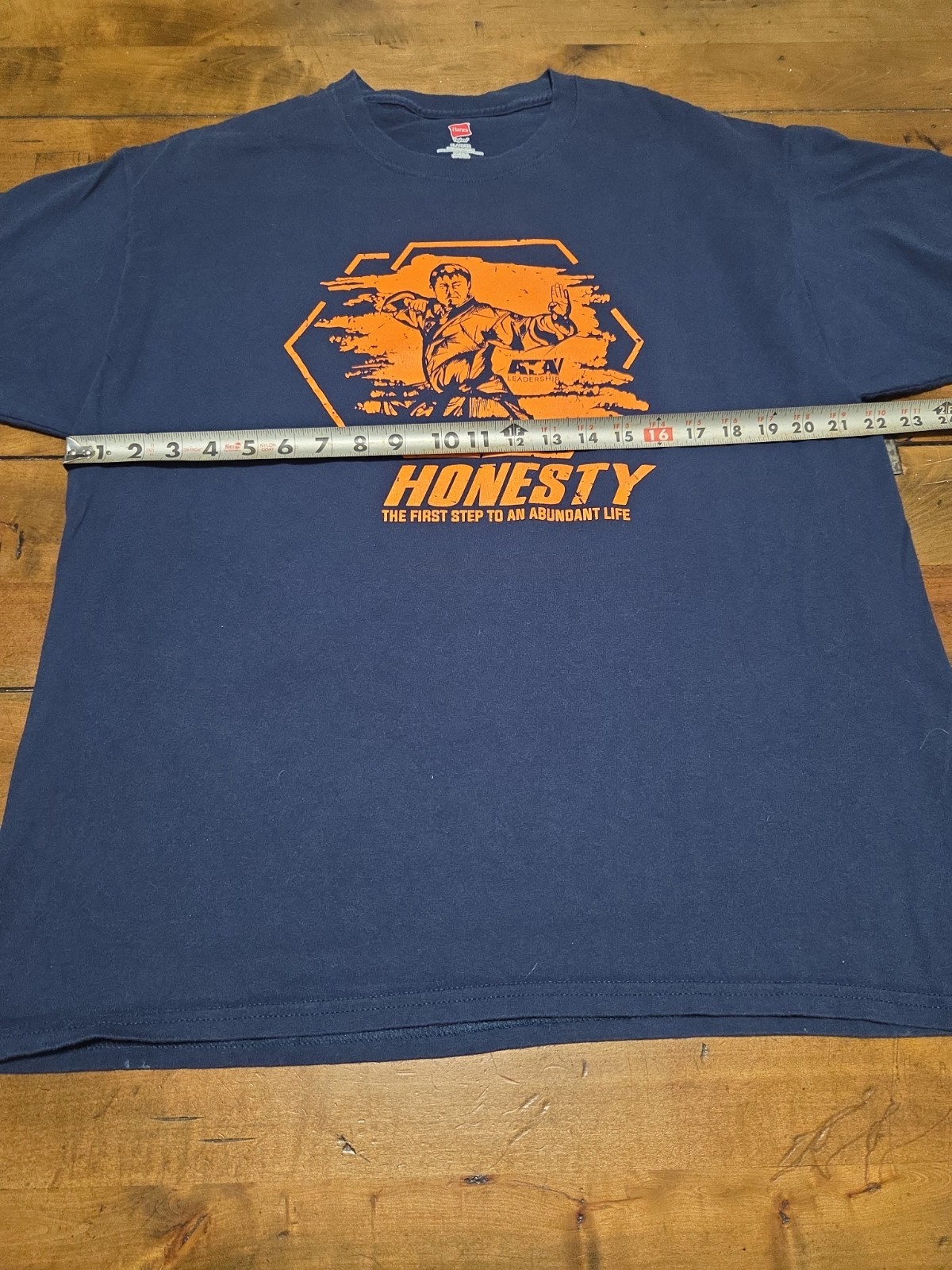 ATA Martial Arts T Shirt XL Extra Large Navy Blue Honesty Taekwondo Leadership image 8