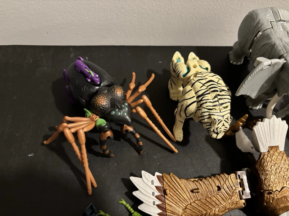 Lote de 6 figuras de acción auténticas de colección Beast Wars Transformers Toys años 90 Foto 4 de 4