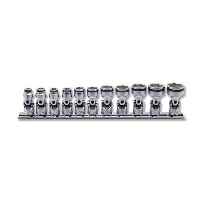 Ko-ken RS2441M/11 1/4 Sq. Dr. Universal NUT GRIP Socket Set, 5mm-15mm - 11 pi...