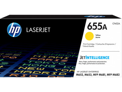 HP 655A Yellow Original LaserJet Toner Cartridge (CF452A) New Open Box - Repack