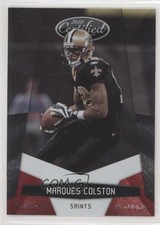 2010 Certified Platinum Red 9/999 Marques Colston #95 fm0