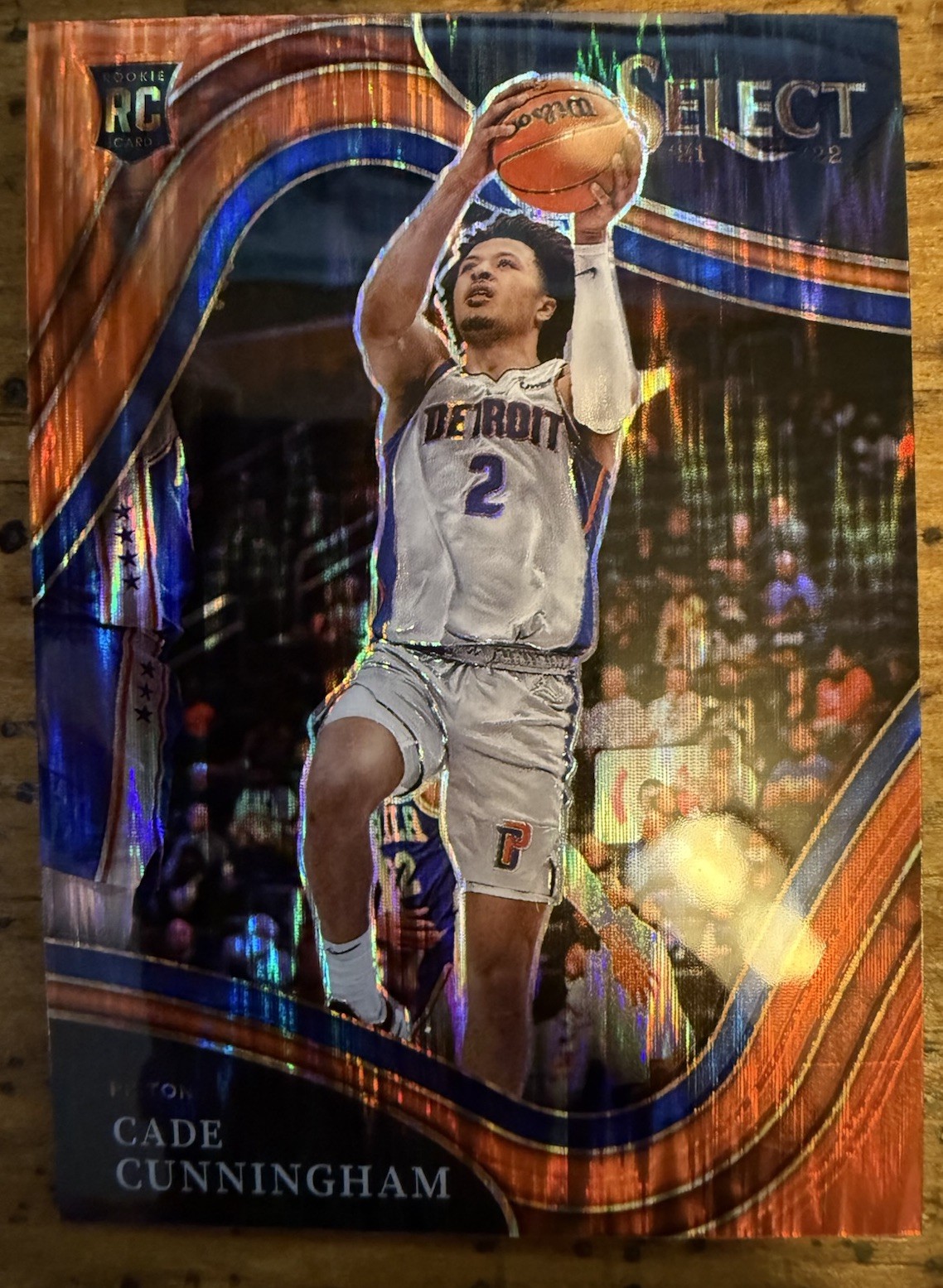2021 Panini Select Cade Cunningham Courtside Orange Flash Prizm #288 Rookie RC