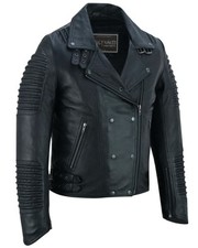 Shadow Queen Women's Black Fashion Leather Jacket