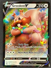 Pokémon Greedent V 217/264 FST Fusion Strike NM