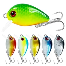 DAILY GRIND TACKLE 6pcs Crankbaits,3cm 2g Topwater Lures,Fishing Artificial BAIT