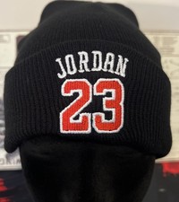 JORDAN 23 Black Black Knit Hat Beanie Michael Jordan Basketball
