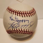 Ken Griffy and Ken Griffy Jr. autographed Rawlings American League Baseball