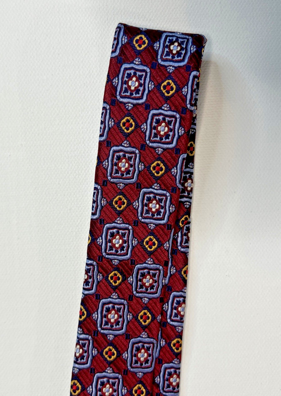 Robert Talbott Extra Long Tie Silk Geometric Patt… - image 2