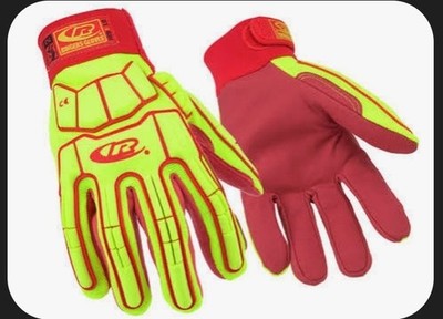 Ringers Gloves R-169 Super Hero Impact Gloves, Synthetic Leather Size Large NEW
