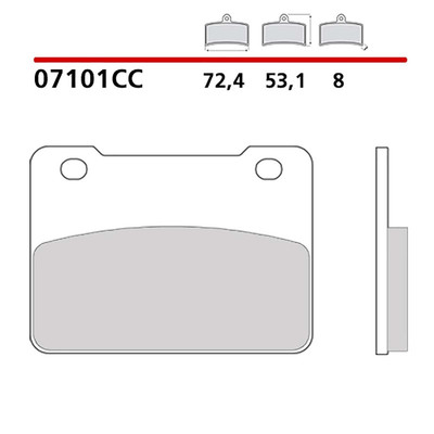 BREMBO FRONT BRAKE PAD KIT FOR SYM MAXFUR SYM TL E5 500 21-21 COD. 07101