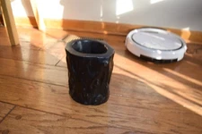 A Chinese zitan brush pot.