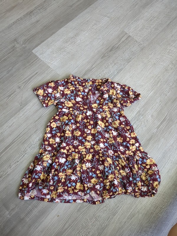 Wonder Nation Floral Print Girls Dress Size 5T