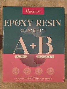 Vacplus resin epoxy kit 10oz Per Bottle/Mica Glitter Powder 5g Per Bottle Kit