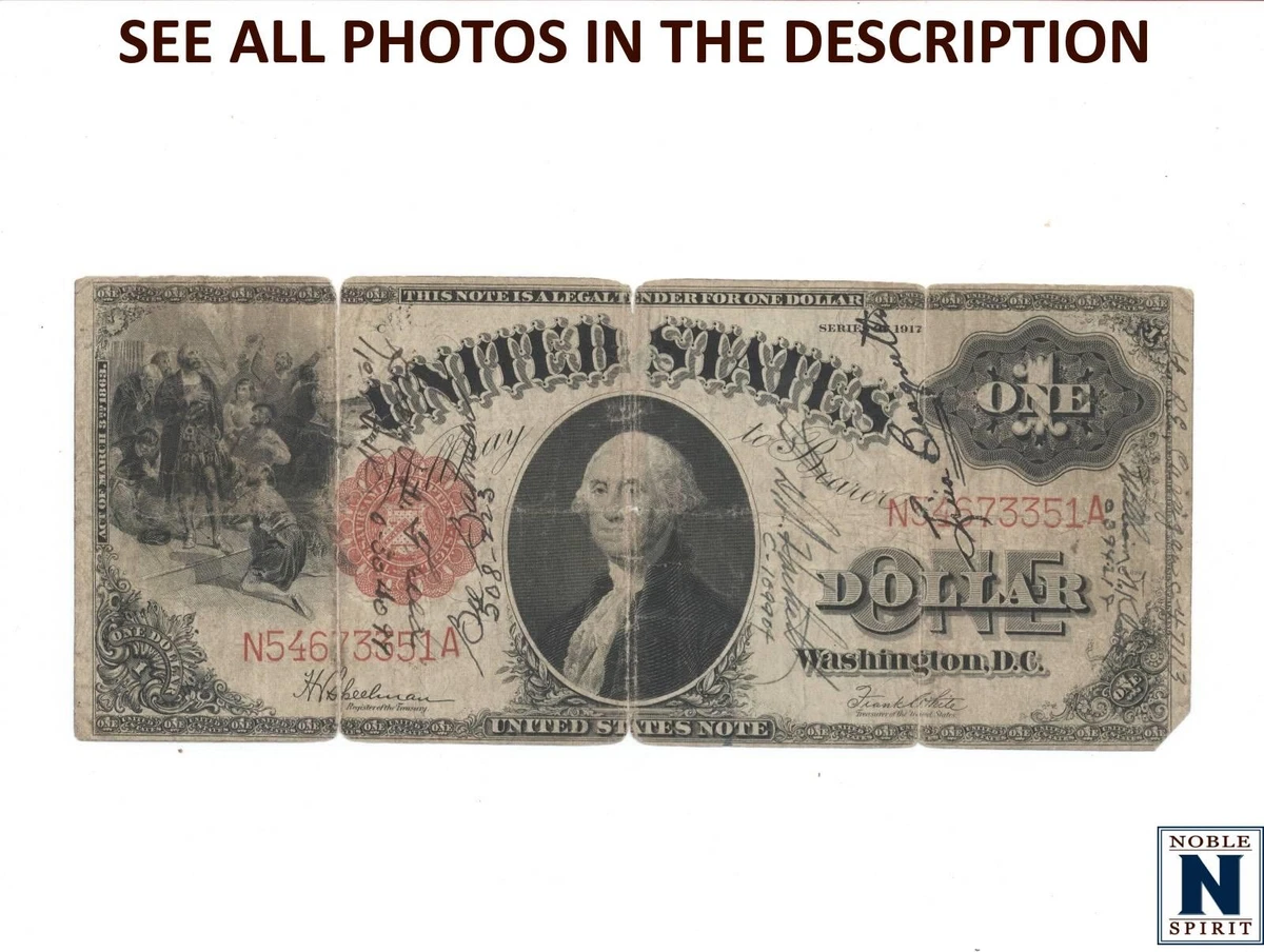 Circulated $1 1917 Year United States Large Size Notes for sale | eBay