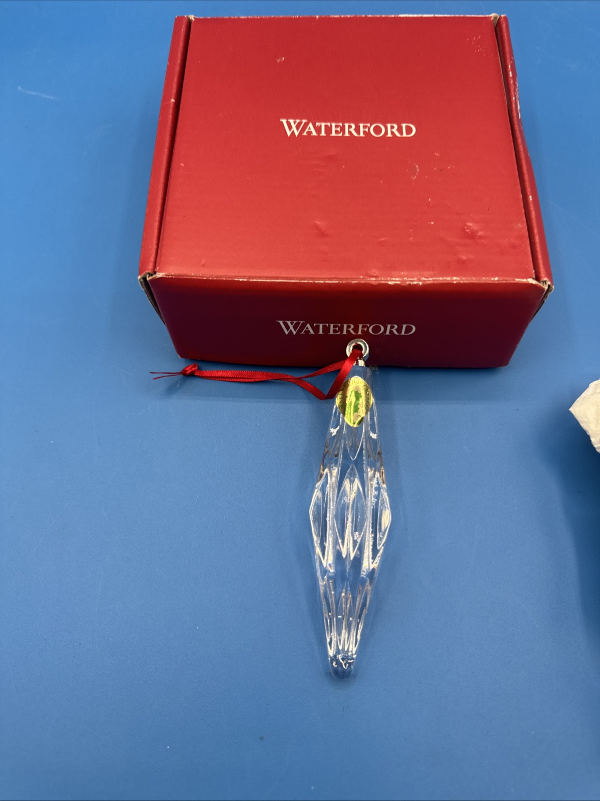 Waterford Crystal Icicle Christmas Ornament Holiday Tree Decor