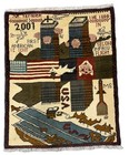 Hand Knotted Twin Tower Afghan War Pictorial Balouch Wool Area Rug 2.5 x 1.11 Ft — photo 2