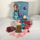 Lot of Vintage Tammy Doll with Case Additional Clothings Hangers Shoes Ideal