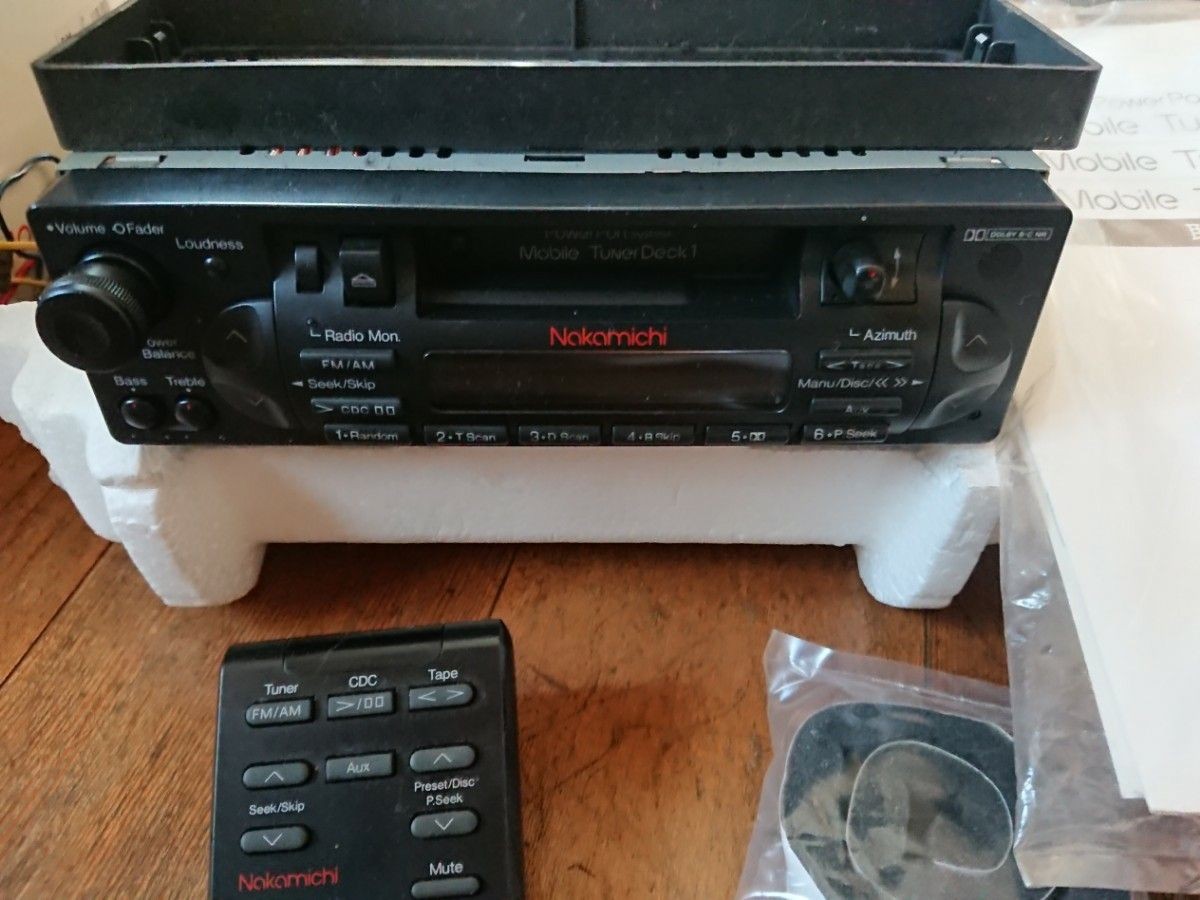 Nakamichi Mobile Tuner Deck 1 Used remote manual original box | eBay