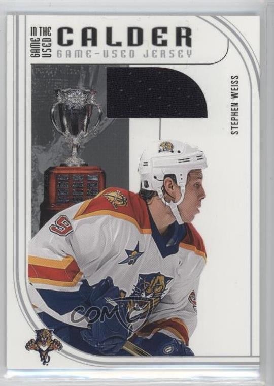 2002-03 In the Game-Used Calder Candidates Jersey /50 Stephen Weiss #C-4 o1h