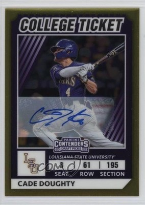 2022 Panini Elite Extra Edition Signatures 15/99 Cade Doughty #CTO-29 Auto 0u8i