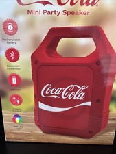 Coca Cola Mini Party Bluetooth Speaker - Indoor/Outdoor Rechargeable USB