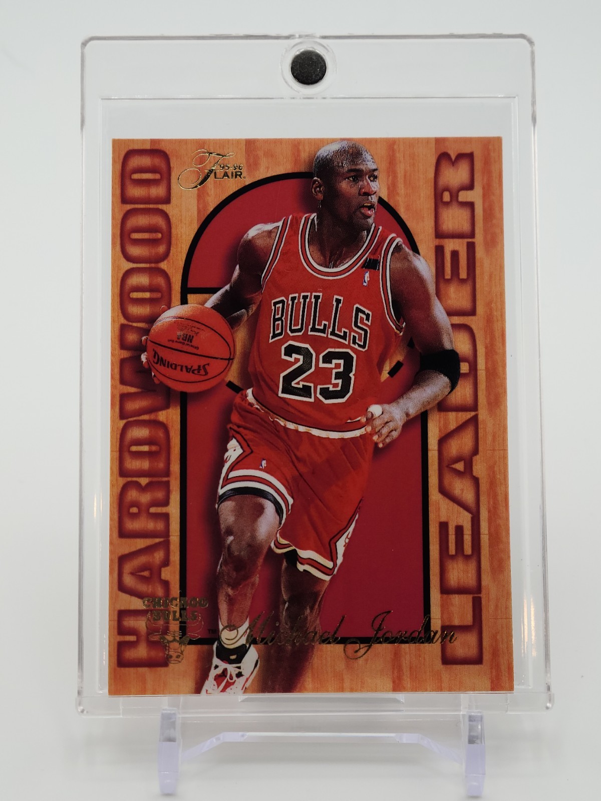 1995-96 Fleer - Flair Hardwood Leader Michael Jordan #4