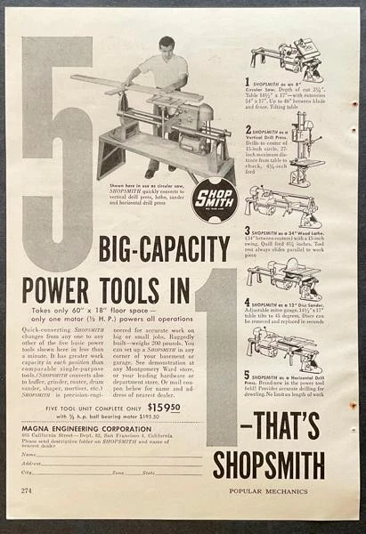 Shopsmith 10-ER Multi-Purpose Power Tool For Sale In Tuxedo Park, NY - Foto 3