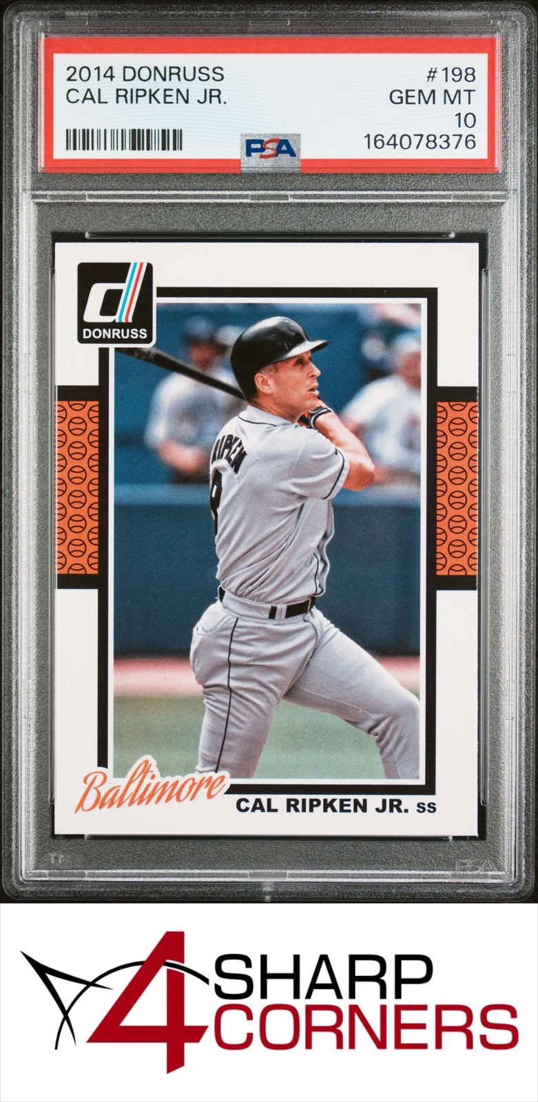 2014 DONRUSS #198 CAL RIPKEN JR. HOF PSA 10