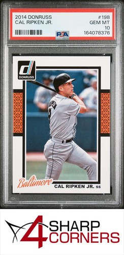 2014 DONRUSS #198 CAL RIPKEN JR. HOF PSA 10
