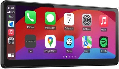 CarpodGo Tragbares Kabelloses Display Screen für Carplay oder Android Auto T3