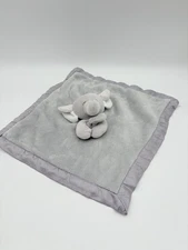 Carters Elephant Lovey Gray Satin Plush Security Blanket