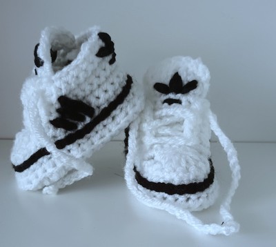 Handgefertigte Baby Häkelschuhe Booties Sneaker Turnschuhe NEUGEBORENE 