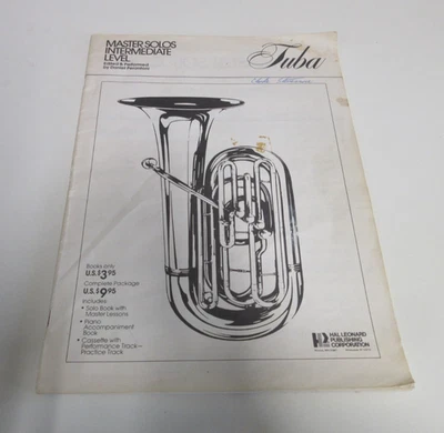 Tuba Master Solos Intermediate Level - Perantoni - Sheet Music - 34 Pages - 1976 - Photo 1/4
