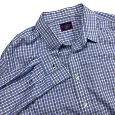 UNTUCKit Men's Durif Check Wrinkle-Free Long Sleeve Button-Down Shirt Size XL
