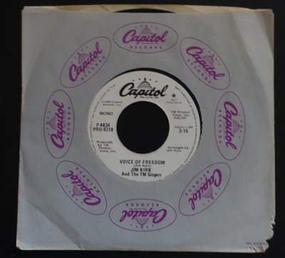 Jim Kirk And The TM Singers   Voice Of Freedom  Capitol    P-4834 WL Promo