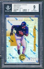 David Ortiz Card 1998 Pinnacle Certified Mirror Gold Test Issue #105 BGS 9