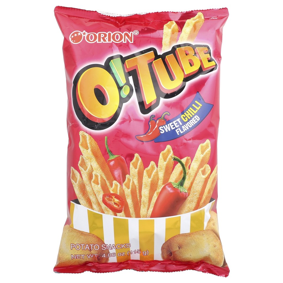 O!Tube, Potato Snacks, Sweet Chili, 4.06 oz (115 g)