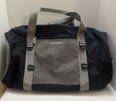 Samsonite Duffle Bag.  19 X 10  Expands With Zippered Shoe Pouch, Grey