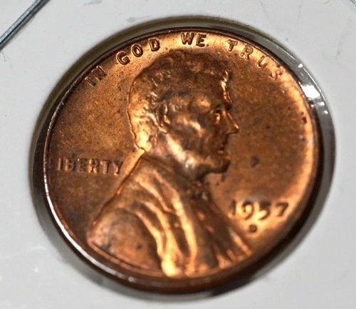 1957 D Denver Lincoln Wheat Cent (BU) Brilliant Uncirculated