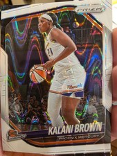 KALANI BROWN: 2025 Donruss WNBA CARD #55 WHITE SEISMIC PRIZM