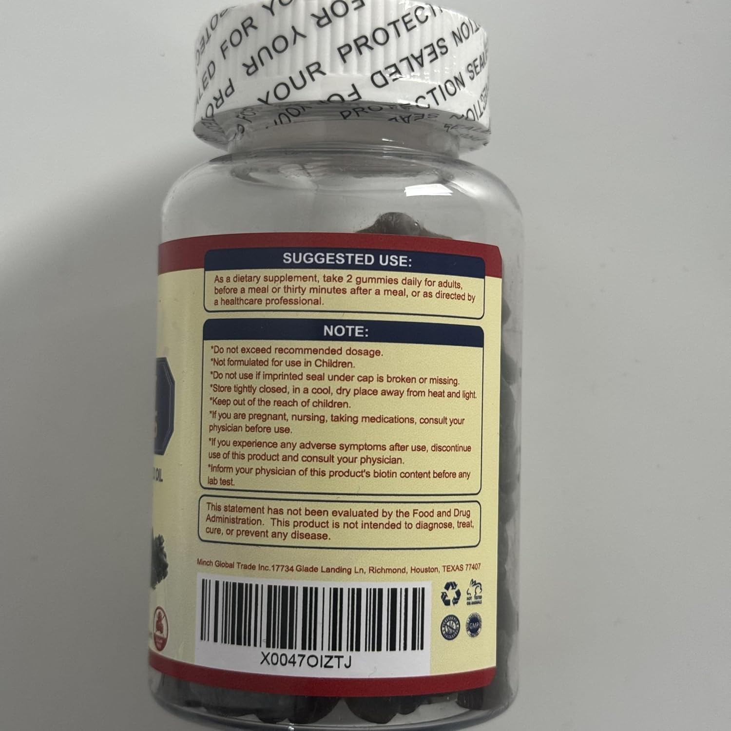 10000 MG Pure Himalayan Shilajit Gummies W Ashwagandha, Sea Moss, Black Seed Oil