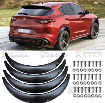 4pcs 890mm 4.5'' Wheel Arches Wide Body Kit Fender Flares For Alfa Romeo Stelvio