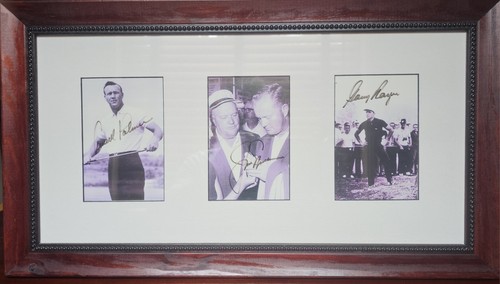 3 Masters Champions Autographs - 13 Masters Major Titles Total