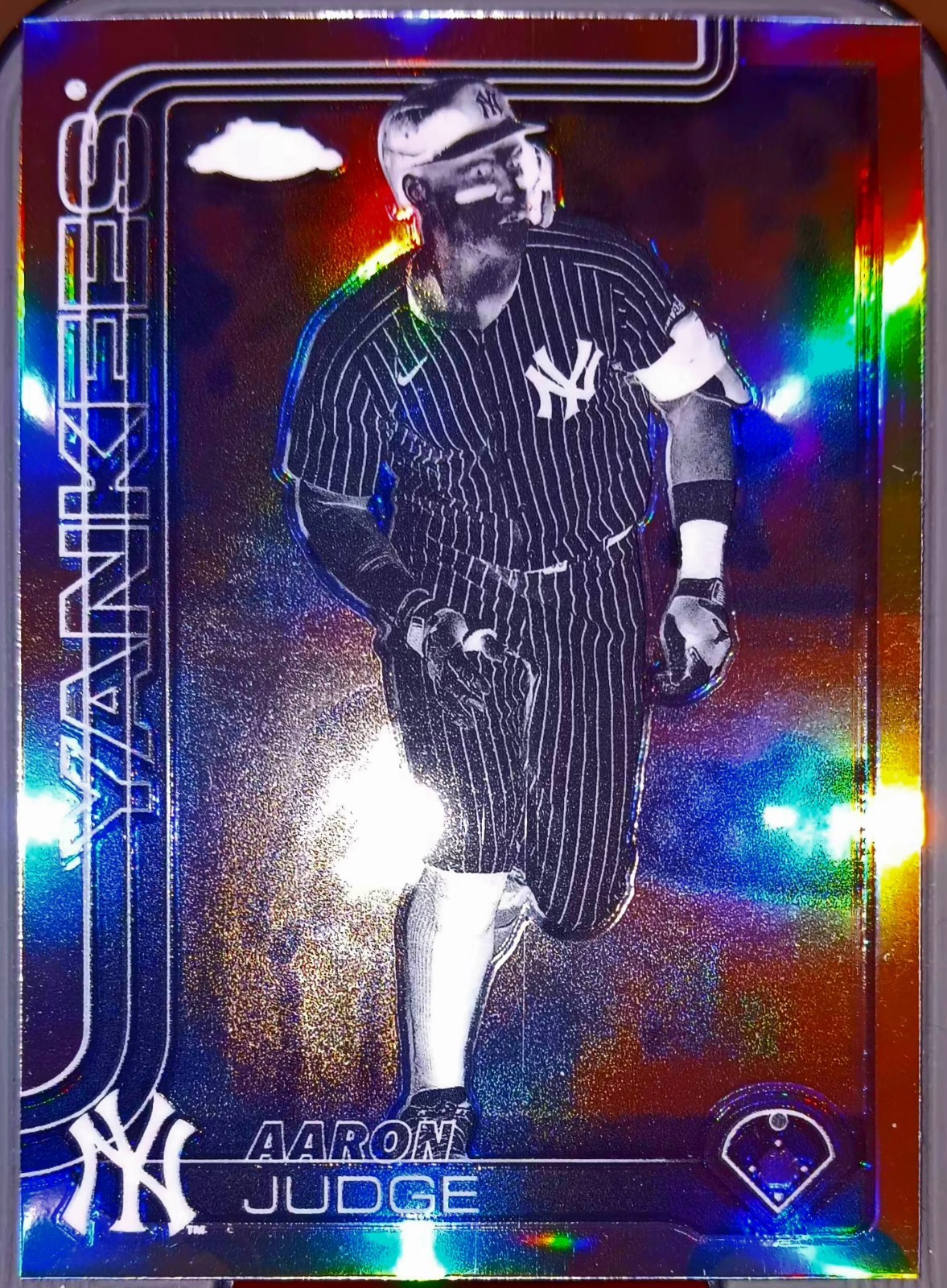 2025 Topps Chrome - Aaron Judge #99 NEGATIVE REFRACTOR (1)