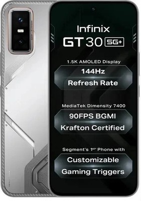 Infinix GT 30 5G+ Factory Unlocked Dual SIM 128GB Storage Global Version WHITE