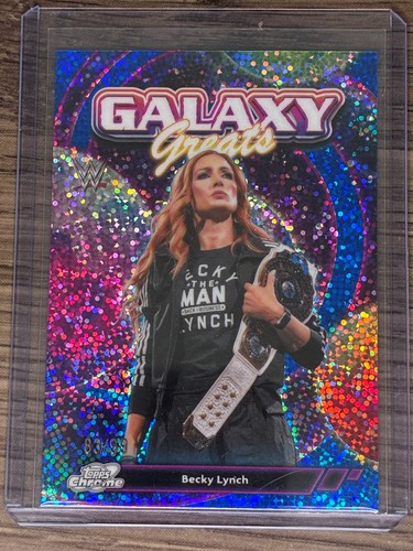 Becky Lynch 2026 Topps Chrome Cosmic WWE Galaxy Greats Blue Moon /99 #GG-22